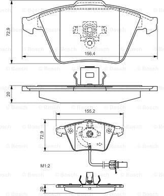 Brake Pad Set, disc brake 0986494271 - image 7