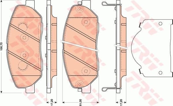 Brake Pad Set, disc brake GDB3483