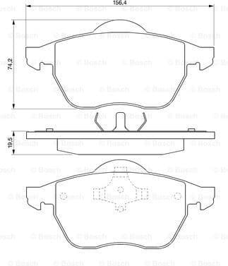 Brake Pad Set, disc brake 0986424481 - image 7