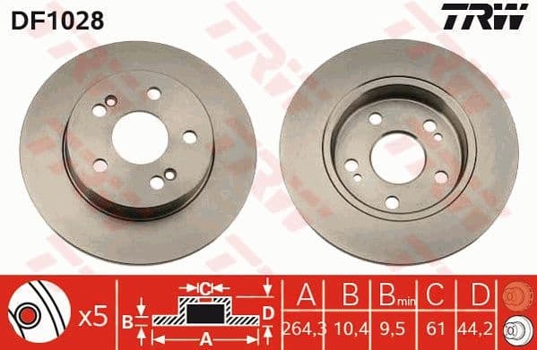 Brake Disc DF1028