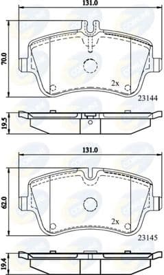 Brake pads front CBP0854