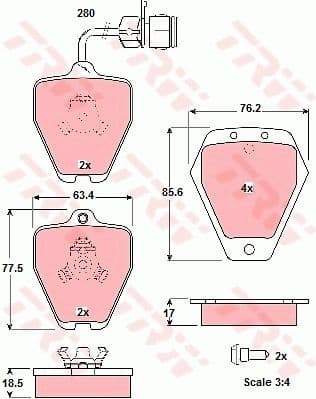 Brake Pad Set, disc brake GDB1329