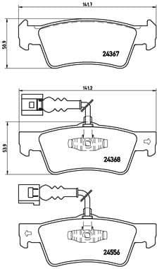 Brake Pad Set, disc brake PRIME LINE P85068