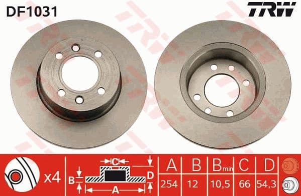 Brake Disc DF1031