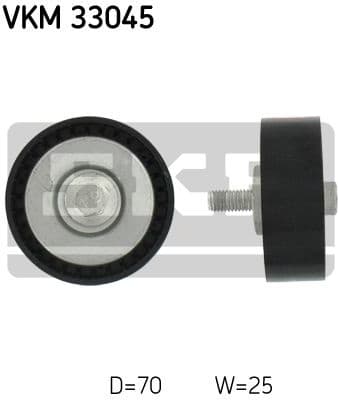 Deflection/Guide Pulley, V-ribbed belt VKM 33045