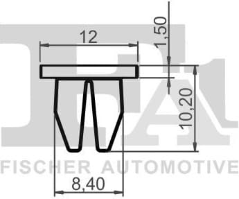 Clip, trim/protection strip 89-60006.5