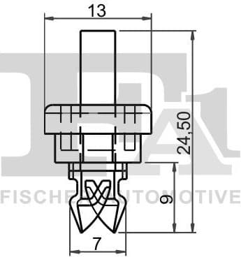 Clip, trim/protection strip 22-40048.5 - image 2