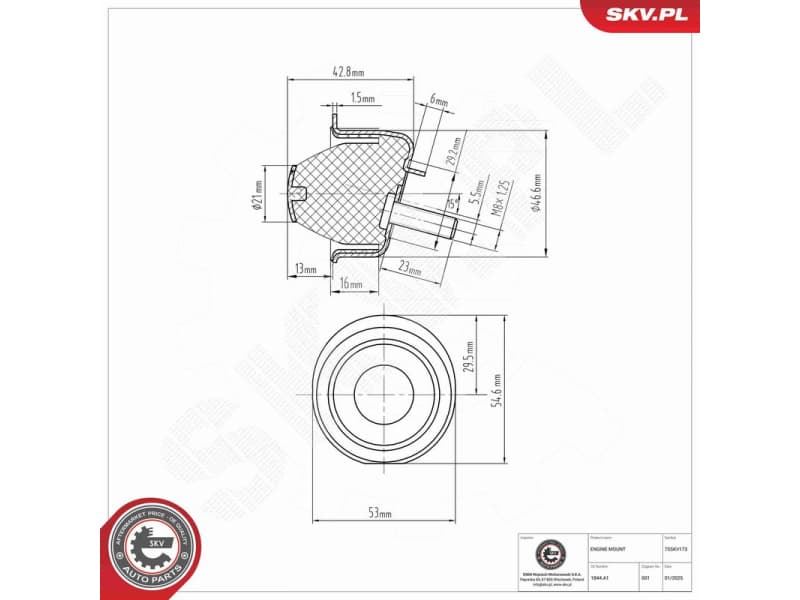 Mounting, engine 75SKV173 - image 5