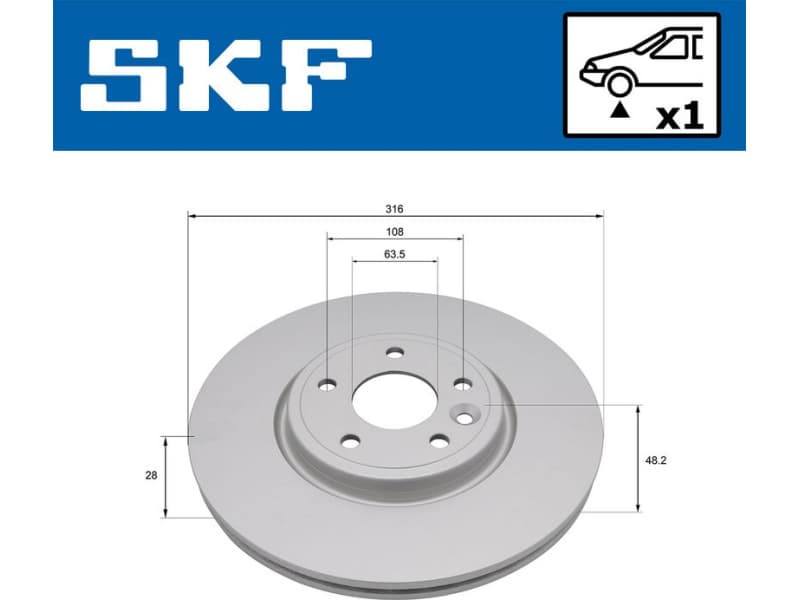 Brake Disc VKBD 81362 V1