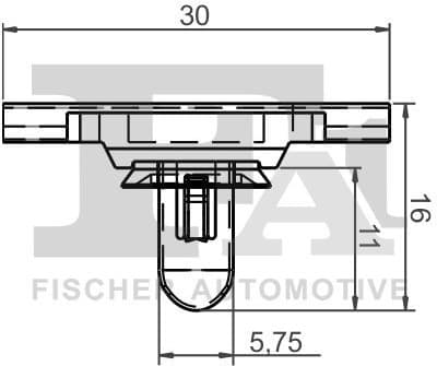 Clip, trim/protection strip 10-40051.5