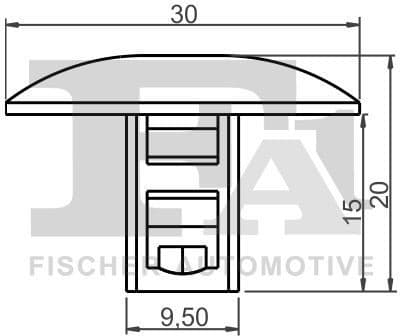 Clip, trim/protection strip 22-10016.5