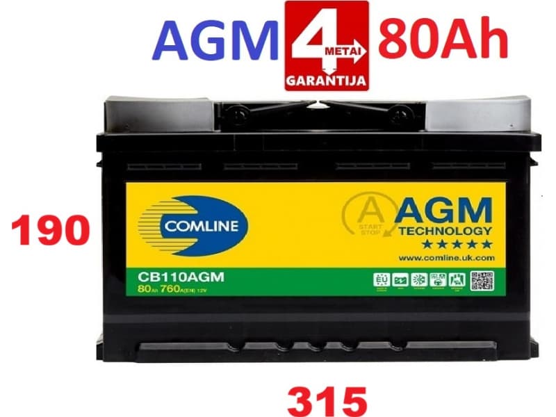 Akumuliatorius COMLINE