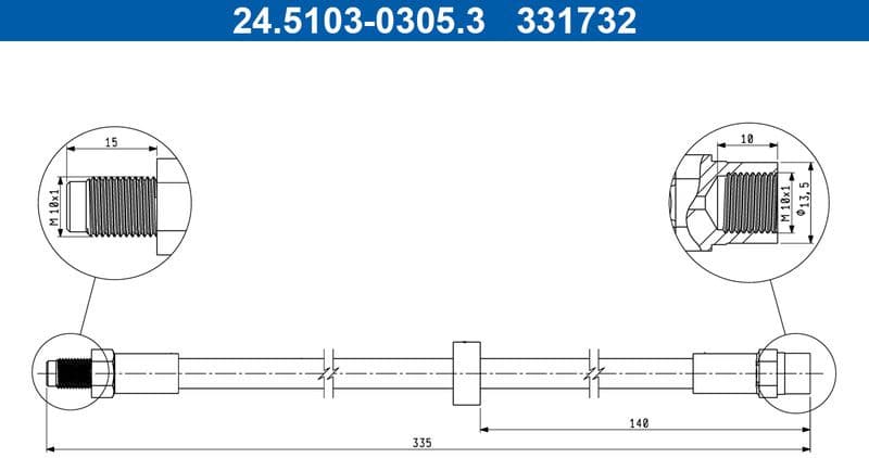 Brake Hose 24.5103-0305.3