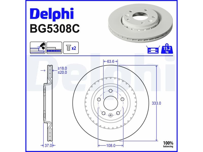 Brake Disc BG5308C