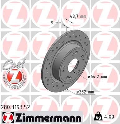 Brake Disc SPORT BRAKE DISC Z 280.3193.52
