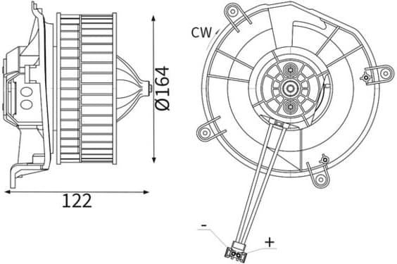Interior Blower BEHR AB 70 000S