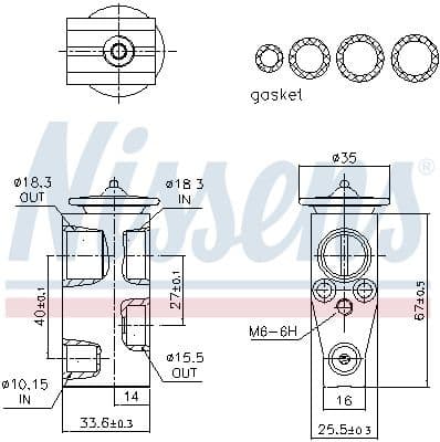 Expansion Valve, air conditioning 999492 - image 6