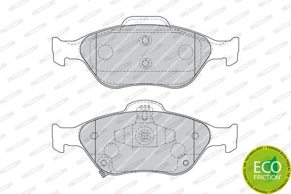 Brake pads front, Top Quality FDB1890 - image 3