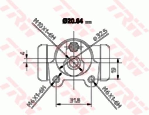 Wheel Brake Cylinder BWF252 - image 2