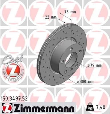 Brake Disc SPORT BRAKE DISC Z 150.3497.52