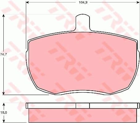 Brake Pad Set, disc brake GDB341