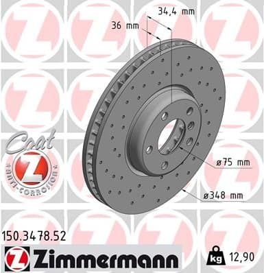 Brake Disc SPORT BRAKE DISC Z 150.3478.52