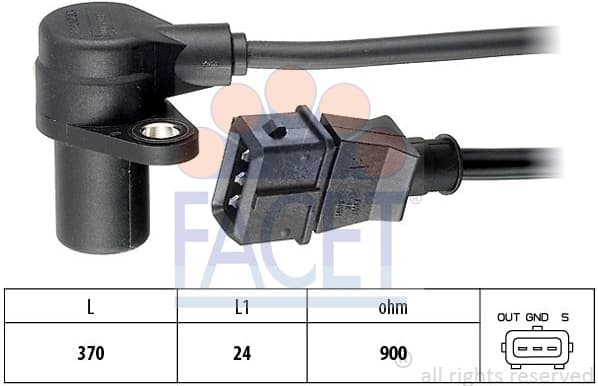Sensor crankshaft position 9.0077 - image 2
