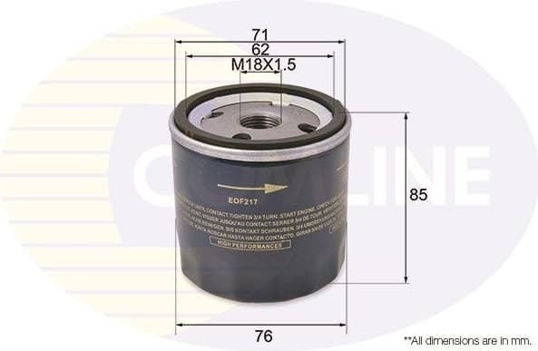Filter oil EOF217 - image 2