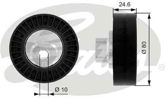 Deflection/Guide Pulley, V-ribbed belt DriveAlign™ T38069