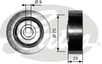 Deflection/Guide Pulley, V-ribbed belt DriveAlign™ T36297