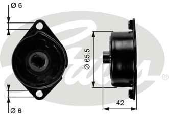 Belt Tensioner, V-ribbed belt DriveAlign™ T39090
