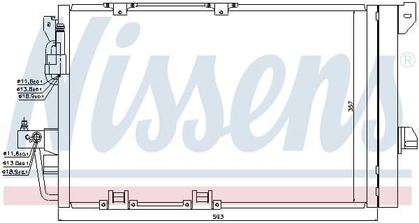 Condenser, air conditioning ** FIRST FIT ** 94650