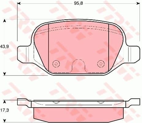 Brake Pad Set, disc brake GDB1646