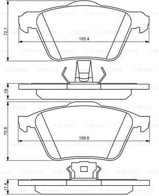 Brake Pad Set, disc brake 0986494158 - image 7