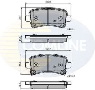 Brake pads rear CBP31795