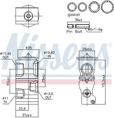 Expansion Valve, air conditioning 999541 - image 6