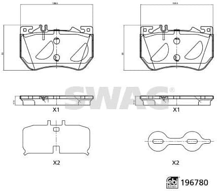 Brake Pad Set, disc brake 33 11 2340