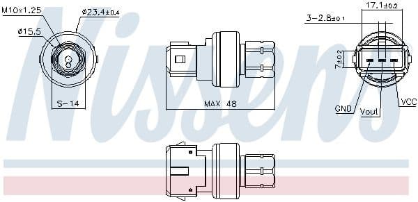 Pressure Switch, air conditioning 301011 - image 5