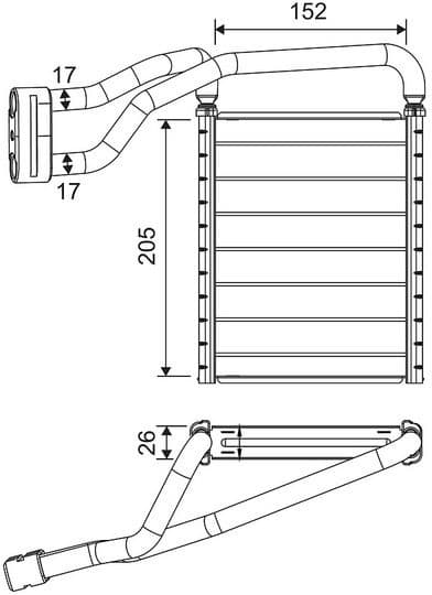Heat Exchanger, interior heating 811690