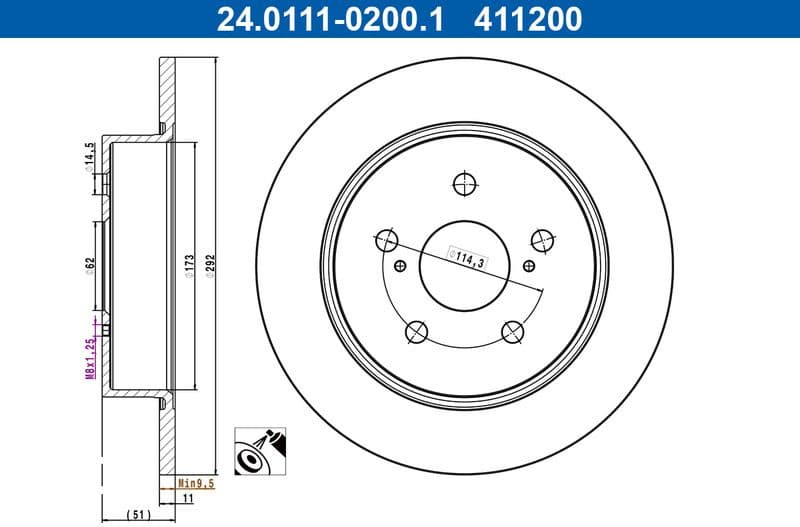 Brake Disc 24.0111-0200.1