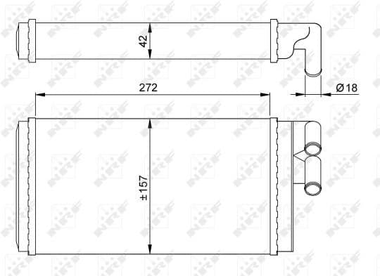 Heat Exchanger, interior heating EASY FIT 50602