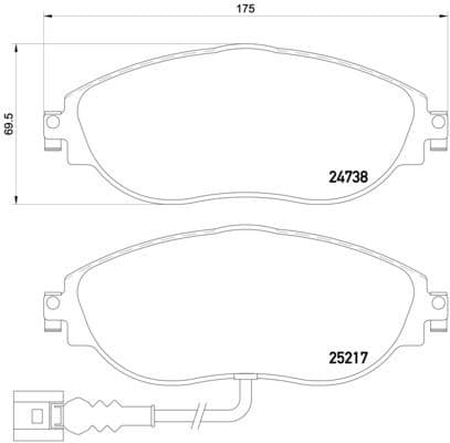 Brake Pad Set, disc brake PRIME LINE P85131