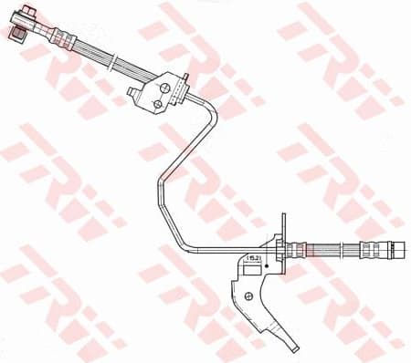 Brake hose rear PHD566 - image 2
