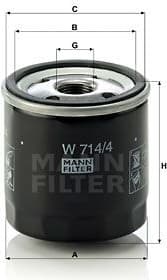 Oil Filter W714/4