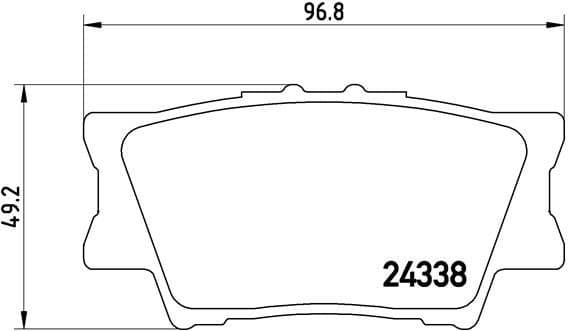 Brake pads rear, Top Quality P83089 - image 4