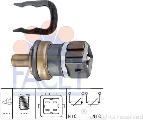 Sensor, coolant temperature Made in Italy - OE Equivalent 7.3232 - image 2