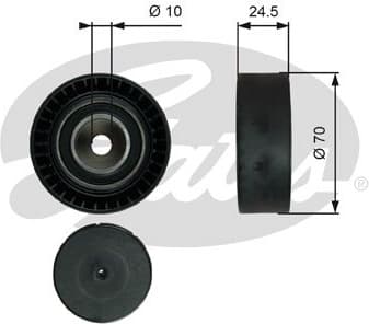 Deflection/Guide Pulley, V-ribbed belt DriveAlign™ T38071