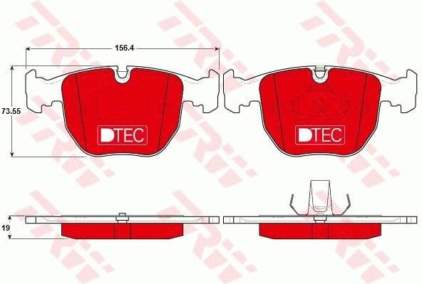 Brake Pad Set, disc brake DTEC COTEC GDB1261DTE
