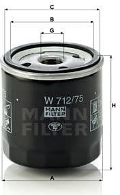 Oil Filter W712/75