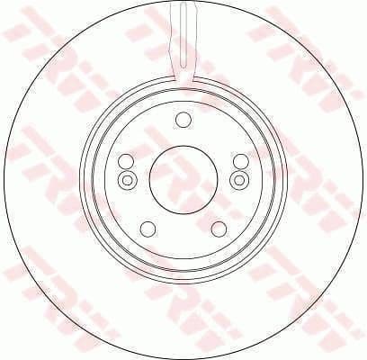 Brake Disc TRW SINGLE DF4231S - image 2